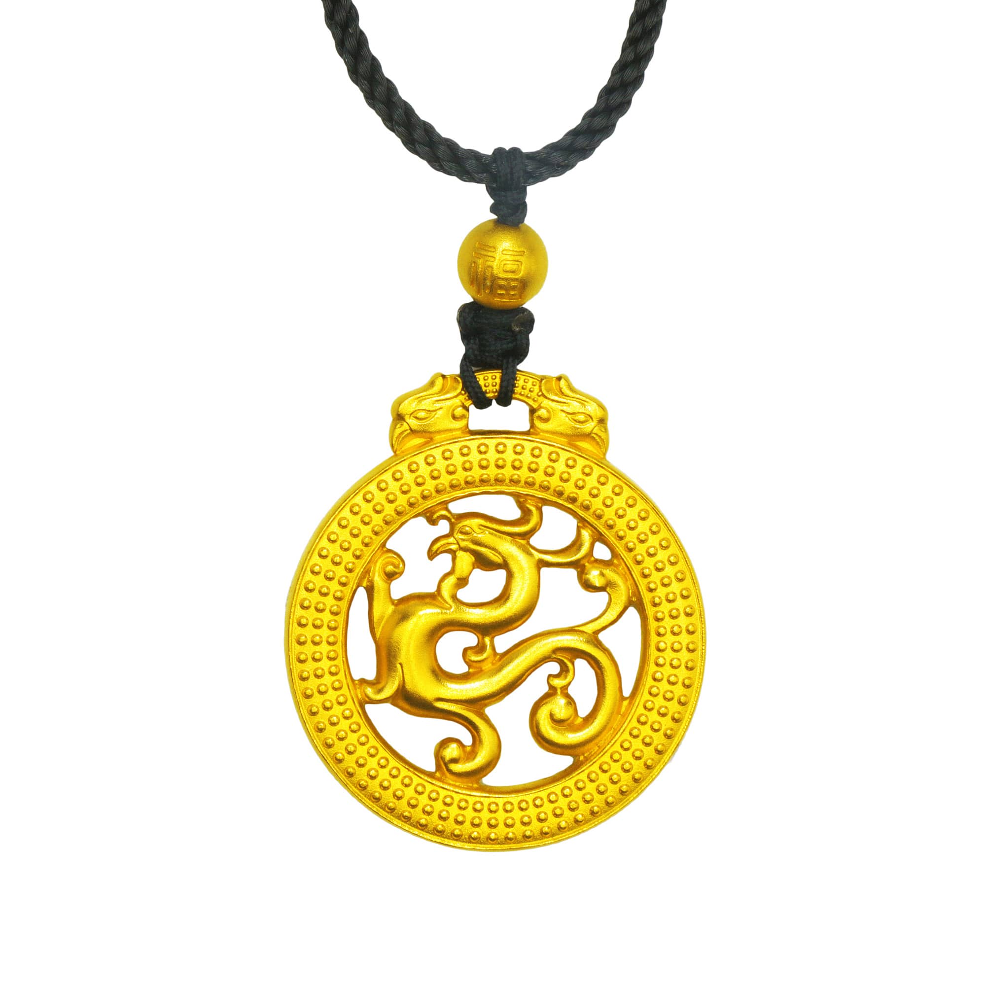 周大福 传承系列"吉祥凤佩"凤挂坠