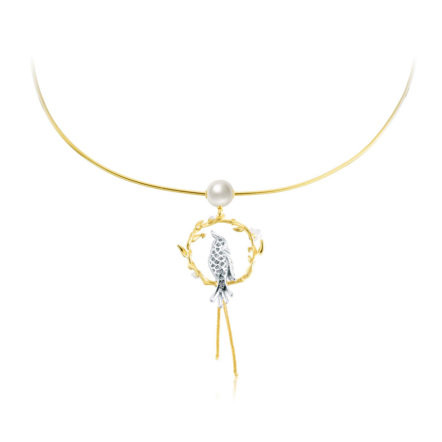 【联系客服订购】周大福jewelria 故宫文化珠宝系列 喜鹊登枝18k金