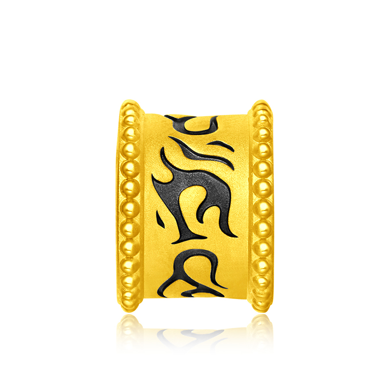 周大福 男士护身符系列图腾腾龙符足金转运珠/挂坠