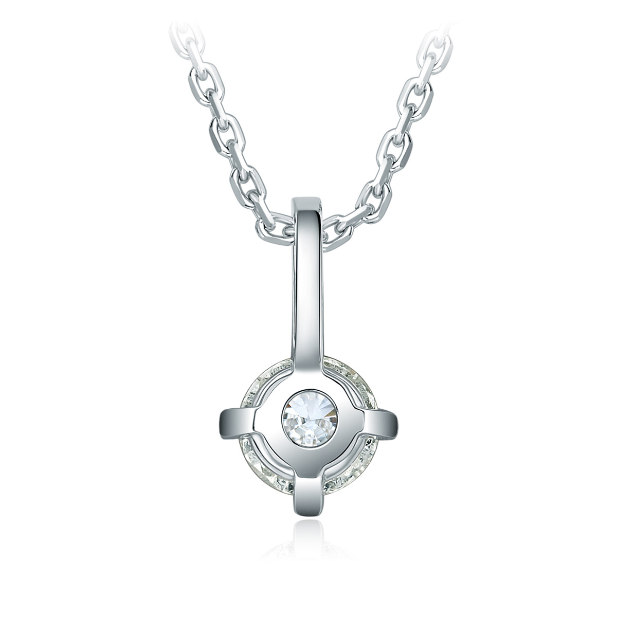 铂金镶钻项链，小号。 | Tiffany & Co.