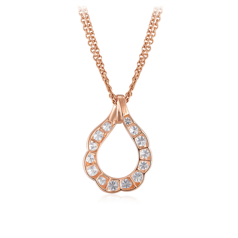 heartsonfirelorelei系列18k玫瑰金项链