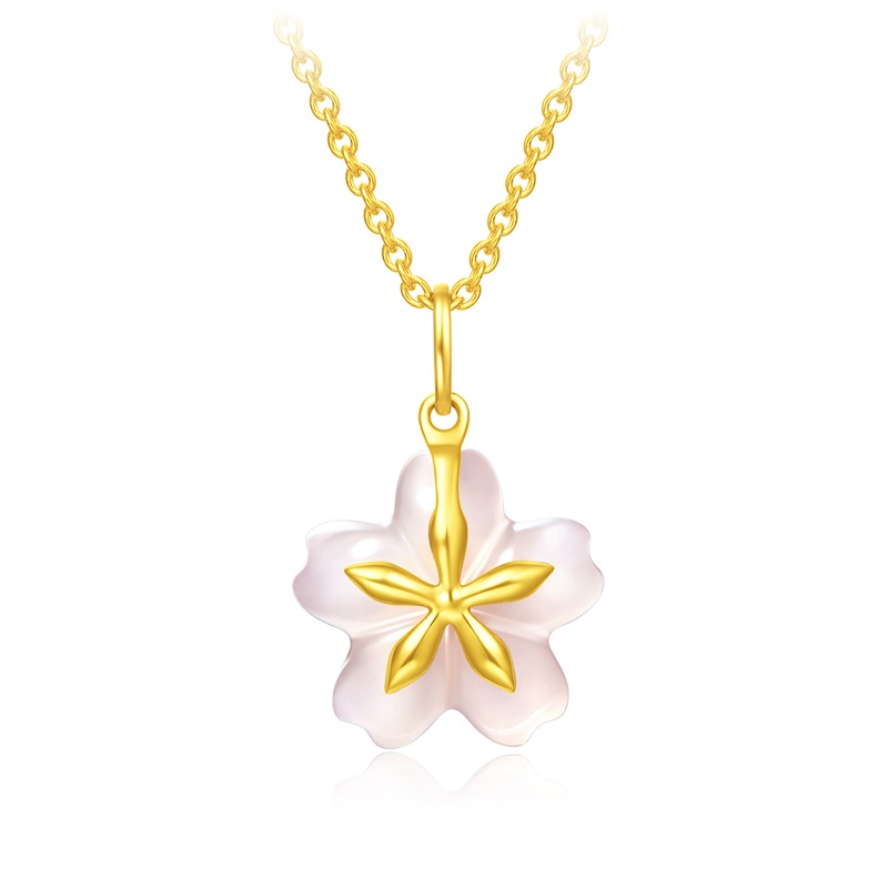 周大福soinlove小确幸系列樱花吊坠