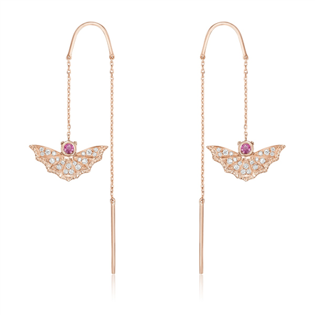 周大福jewelria 故宫文化珠宝系列 蝙蝠 时尚雅致18k金