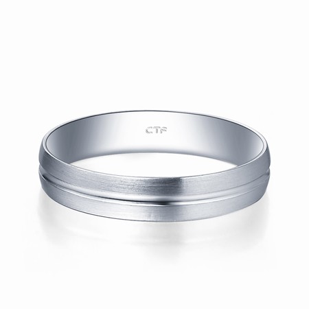 周大福perfect love情约pt990铂金戒指